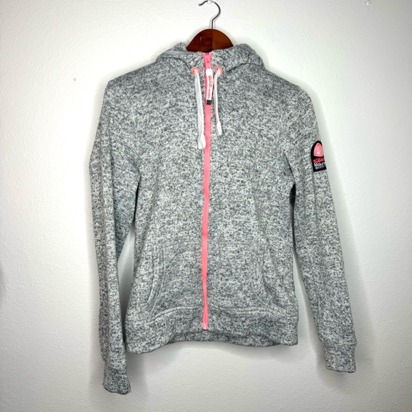 Superdry Jackets & Blazers - Superdry Gray Storm Colour Pop Zip Hoodie